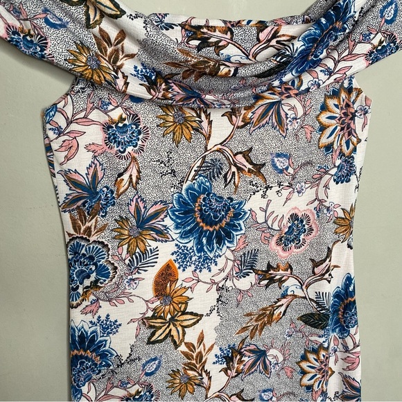 RACHEL Rachel Roy Off The Shoulder Strapless Midi Floral A-Line Dress Medium - Picture 15 of 16